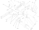Height of Cut Assembly Diagram and Parts List for 71227 220010001-220999999 - 2002 Toro Lawn Tractor