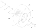 Rear Wheel and Tire Assembly Diagram and Parts List for 71252 310000001-310002000 - 2010 Toro Lawn Tractor