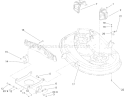38 Inch Deck Engagement Assembly Diagram and Parts List for 71252 290000001-290999999 - 2009 Toro Lawn Tractor