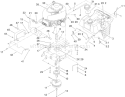 Engine Assembly Diagram and Parts List for 71253 280000001-280999999 - 2008 Toro Lawn Tractor