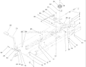 Traction Clutch Assembly Diagram and Parts List for 71209 250005001-250999999 - 2005 Toro Lawn Tractor