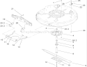 32in Deck Component Assembly Diagram and Parts List for 71209 250000001-250005000 - 2005 Toro Lawn Tractor