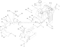 Fuel Tank Assembly Diagram and Parts List for 71257 310000001-310999999 - 2010 Toro Lawn Tractor
