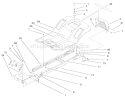 Frame & Body Assembly Diagram and Parts List for 71280 200000001-200999999 - 2000 Toro Lawn Tractor
