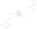 Hydro Transaxle Assembly (cont.) Diagram and Parts List for 71280 200000001-200999999 - 2000 Toro Lawn Tractor