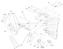 Steering Components Assembly Diagram and Parts List for 71197 9900001-9999999 - 1999 Toro Lawn Tractor