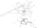 Hydro Transaxle Assembly Diagram and Parts List for 71282 210000001-210999999 - 2001 Toro Lawn Tractor