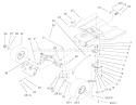 Steering Assembly Diagram and Parts List for 71282 210000001-210999999 - 2001 Toro Lawn Tractor