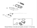 Air Cleaner Assembly Engine Briggs and Stratton Model 31F777-0123-E1 Diagram and Parts List for 71283 220010001-220999999 - 2002 Toro Lawn Tractor
