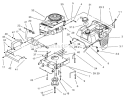Engine System Assembly Diagram and Parts List for 71283 220010001-220999999 - 2002 Toro Lawn Tractor