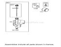 Oil Filter, Tube and Pump Assembly Engine Briggs and Stratton Model 31F777-0123-E1 Diagram and Parts List for 71283 220010001-220999999 - 2002 Toro Lawn Tractor