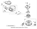 Blower Housing Assembly Engine Briggs and Stratton Model 31F777-0123-E1 Diagram and Parts List for 71283 220010001-220999999 - 2002 Toro Lawn Tractor