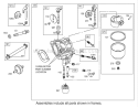 Carburetor Assembly Engine Briggs and Stratton Model 31F777-0123-E1 Diagram and Parts List for 71283 220010001-220999999 - 2002 Toro Lawn Tractor