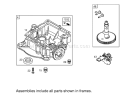 Crankcase Assembly Engine Briggs and Stratton Model 31F777-0123-E1 Diagram and Parts List for 71283 220010001-220999999 - 2002 Toro Lawn Tractor