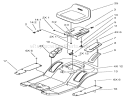 Rear Body and Seat Assembly Diagram and Parts List for 71283 230000001-230999999 - 2003 Toro Lawn Tractor