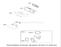 Air Cleaner Assembly Briggs and Stratton 31F777-0123-E1 Diagram and Parts List for 71283 230000001-230999999 - 2003 Toro Lawn Tractor