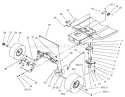 Steering Component Assembly Diagram and Parts List for 71283 240000001-240999999 - 2004 Toro Lawn Tractor