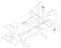Traction Brake Assembly Diagram and Parts List for 71283 230000001-230999999 - 2003 Toro Lawn Tractor