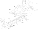 Frame and Body Assembly Diagram and Parts List for 71283 230000001-230999999 - 2003 Toro Lawn Tractor