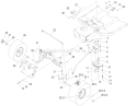 Steering Component Assembly Diagram and Parts List for 71285 240000001-240999999 - 2004 Toro Lawn Tractor