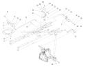 Transaxle Installation Assembly Diagram and Parts List for 71285 240000001-240999999 - 2004 Toro Lawn Tractor