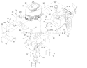 Engine System Assembly Diagram and Parts List for 71285 240000001-240999999 - 2004 Toro Lawn Tractor