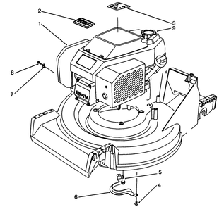 Engine Assembly Diagram and Parts List for 27501 2000001 - 2999999 Toro Lawn Mower