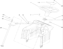 Fixed Steering Assembly Diagram and Parts List for 71252 290000001-290999999 - 2009 Toro Lawn Tractor
