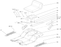 Rear Body and Seat Assembly Diagram and Parts List for 71253 280000001-280999999 - 2008 Toro Lawn Tractor