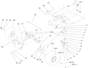 Steering Assembly Diagram and Parts List for 71253 280000001-280999999 - 2008 Toro Lawn Tractor