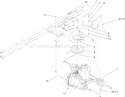Transaxle Assembly Diagram and Parts List for 71253 280000001-280999999 - 2008 Toro Lawn Tractor