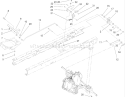 Transaxle Installation Assembly Diagram and Parts List for 71253 280000001-280999999 - 2008 Toro Lawn Tractor