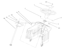 Fixed Steering Assembly Diagram and Parts List for 71300 200000001-200999999 - 2000 Toro Lawn Tractor