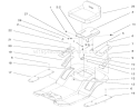 Rear Body & Seat Assembly Diagram and Parts List for 71300 200000001-200999999 - 2000 Toro Lawn Tractor