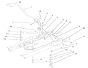 Shifting Components Assembly Diagram and Parts List for 71300 200000001-200999999 - 2000 Toro Lawn Tractor