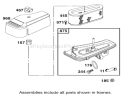 Air Cleaner Assembly Engine Diagram and Parts List for 71301 210000001-210999999 - 2001 Toro Lawn Tractor