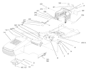 Hood And Tower Assembly Diagram and Parts List for 71301 210000001-210999999 - 2001 Toro Lawn Tractor