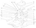 Rear Body And Seat Assembly Diagram and Parts List for 71301 210000001-210999999 - 2001 Toro Lawn Tractor