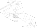 5 Speed Transaxle Assembly Diagram and Parts List for 71427 250000001-250999999 - 2005 Toro Lawn Tractor