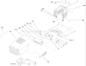 Hood and Tower Assembly Diagram and Parts List for 71427 250000001-250999999 - 2005 Toro Lawn Tractor