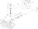 Main Housing and Bearing Assembly Transaxle No. 104-1760 Diagram and Parts List for 71283 230000001-230999999 - 2003 Toro Lawn Tractor