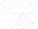 Rear Wheel and Tire Assembly Diagram and Parts List for 71227 220010001-220999999 - 2002 Toro Lawn Tractor
