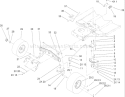 Steering Assembly Diagram and Parts List for 71252 290000001-290999999 - 2009 Toro Lawn Tractor