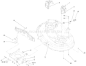 38in Deck Engagement Assembly Diagram and Parts List for 71427 250000001-250999999 - 2005 Toro Lawn Tractor
