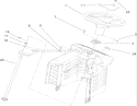 Fixed Steering Assembly Diagram and Parts List for 71427 250000001-250999999 - 2005 Toro Lawn Tractor