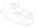 Deck Assembly No. 95-6107 Diagram and Parts List for 71429 250000001-250999999 - 2005 Toro Lawn Tractor