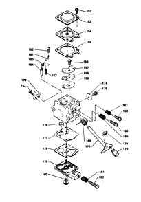 Carburetor Assembly Diagram and Parts List for 51625 0000001 - 0999999 Toro Trimmer