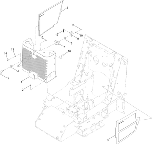 Grill Assembly Diagram and Parts List for 22324 407960000 - 409359999 Toro Lawn Tractor Accessories