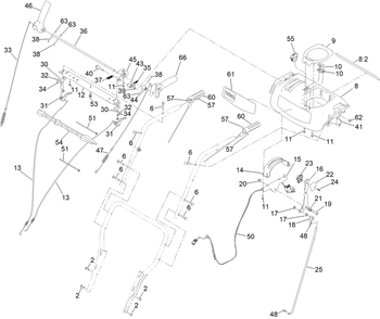Traction Control Assembly Diagram and Parts List for 38843 414100000 - 999999999 Toro Snow Blower