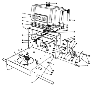 Frame Assembly Diagram and Parts List for 30112 8000001 - 8999999 Toro Lawn Tractor Accessories
